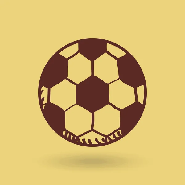 Diseño de pelota de fútbol — Vector de stock
