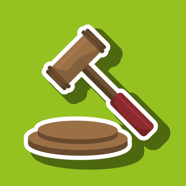 Gavel icon design — Stock Vector