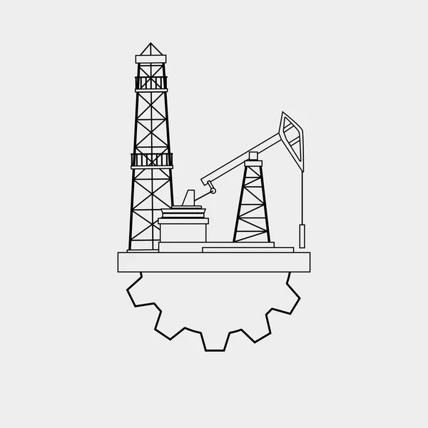 Проектирование нефтяной промышленности — стоковый вектор