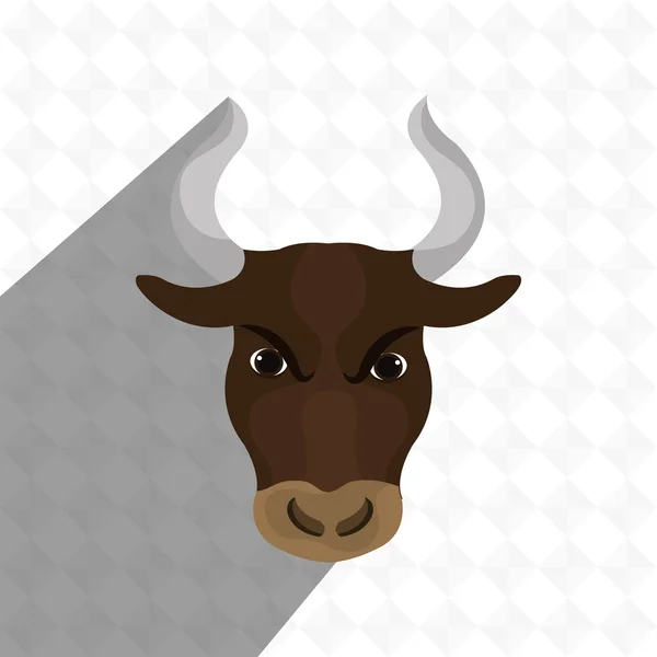 Stier hoofd ontwerp — Stockvector