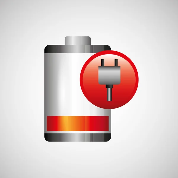 Battery power design — Stock Vector