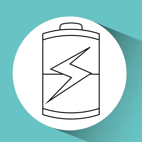 Batteriedesign — Stockvektor