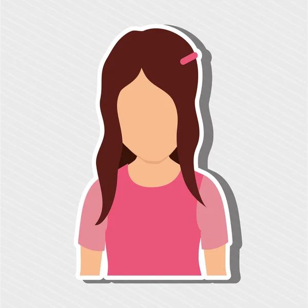 Diseño de persona avatar — Vector de stock