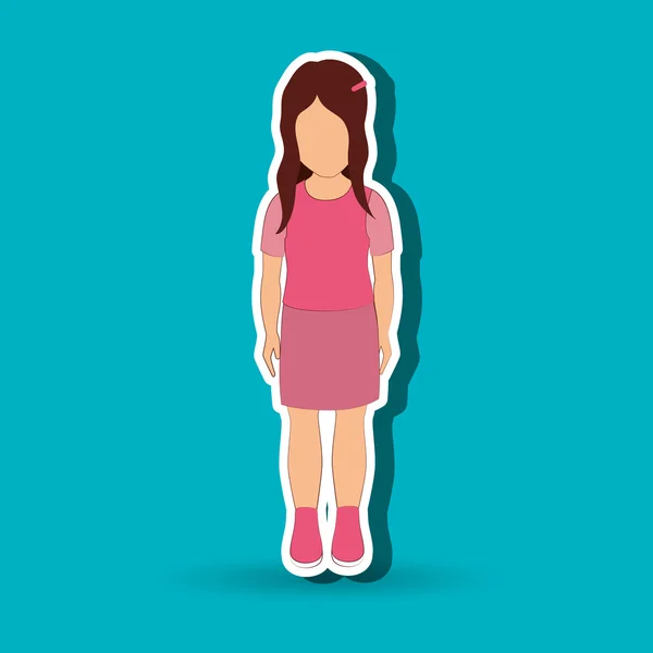 Diseño de persona avatar — Vector de stock