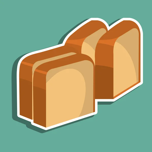 Diseño de productos de panadería — Vector de stock