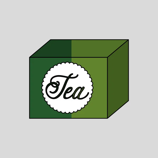 Progettazione Tea Time — Vettoriale Stock