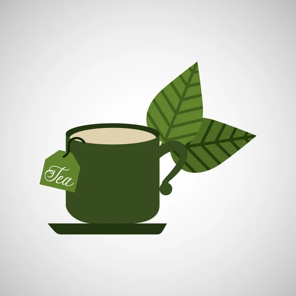 Tea Time diseño — Vector de stock