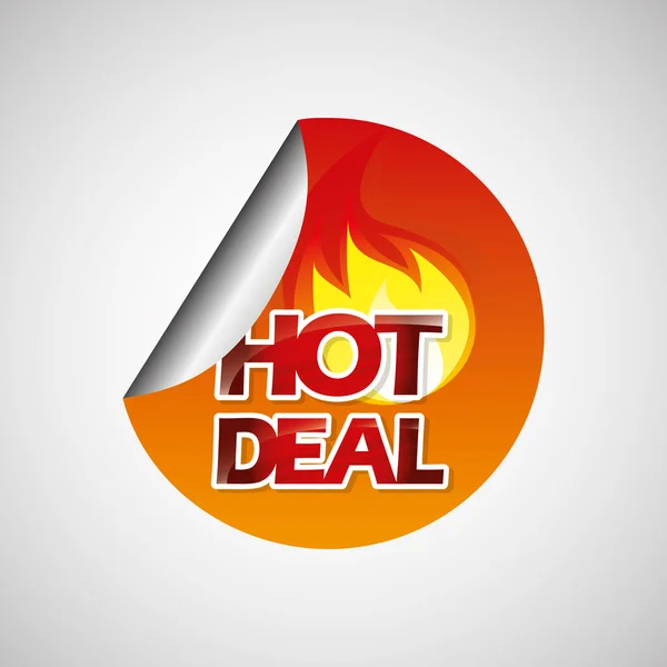 Hot deals design — Stock vektor