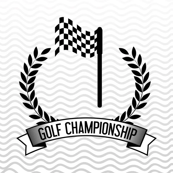Golf Şampiyonası tasarım — Stok Vektör