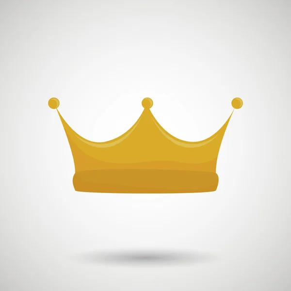 Desain ikon mahkota - Stok Vektor