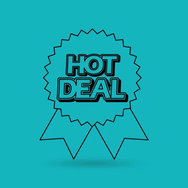 Hot deals ontwerp — Stockvector