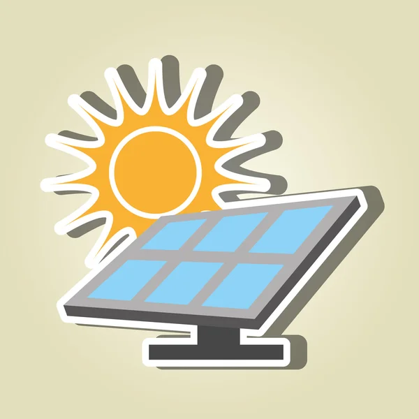 Σχέδιο ηλιακής ενέργειας — Διανυσματικό Αρχείο