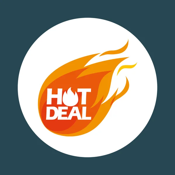 Hot deals ontwerp — Stockvector