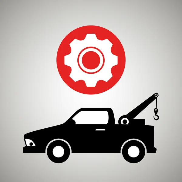 Auto dienst ontwerp — Stockvector