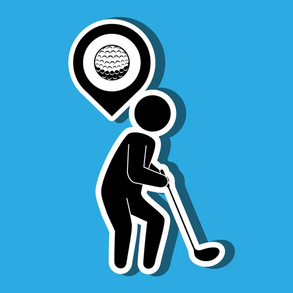 Golf championship ontwerp — Stockvector