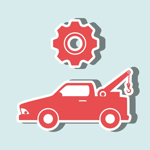Auto dienst ontwerp — Stockvector