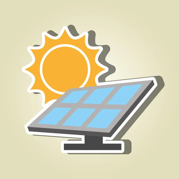 Solar energy  design — Stock Vector