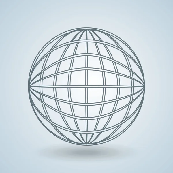 Conception d'icône de sphère — Image vectorielle