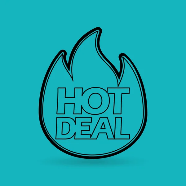 Hot deals design — Stock vektor