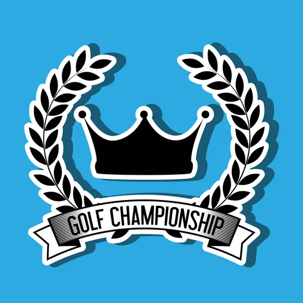 Diseño del campeonato de golf — Archivo Imágenes Vectoriales