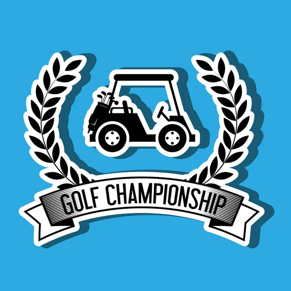 Diseño del campeonato de golf — Vector de stock