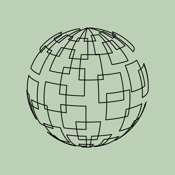 Design de ícone de esfera —  Vetores de Stock