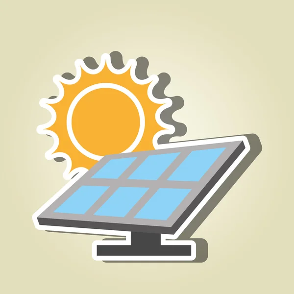 Energii słonecznej projekt — Wektor stockowy