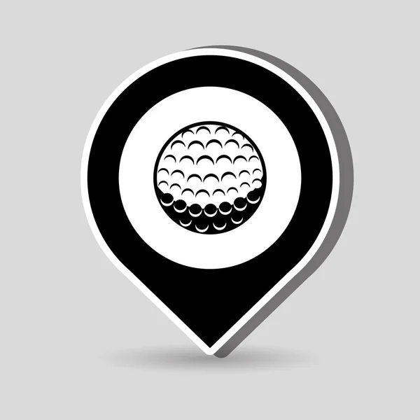 Design de campeonato de golfe — Vetor de Stock