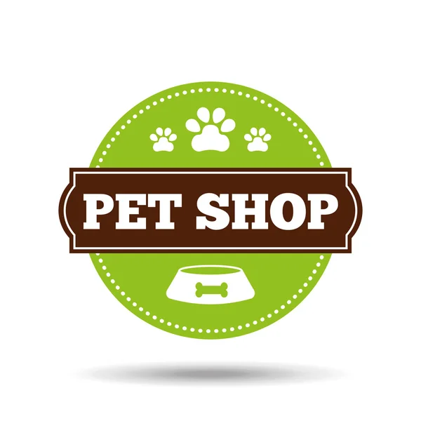 Pet design conceito cuidado — Vetor de Stock