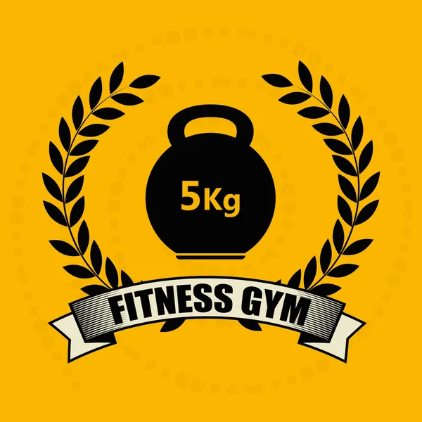 Fitness gym design — Stock Vector