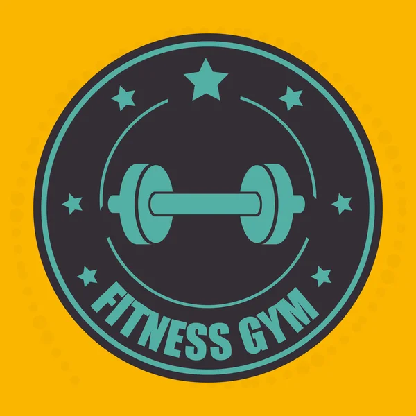 Fitness gym design — Stock Vector