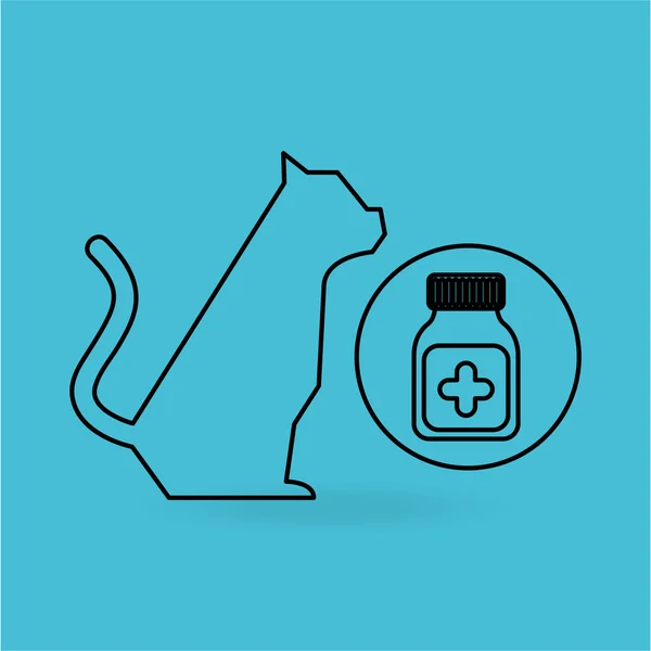 Diseño de concepto de cuidado de mascotas — Archivo Imágenes Vectoriales
