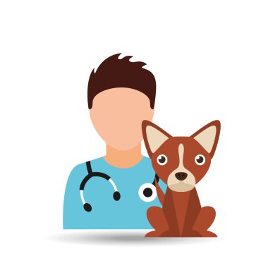 evde beslenen hayvan kaygı konsept tasarımı