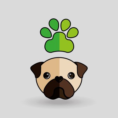 evde beslenen hayvan kaygı konsept tasarımı