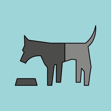 evde beslenen hayvan kaygı konsept tasarımı