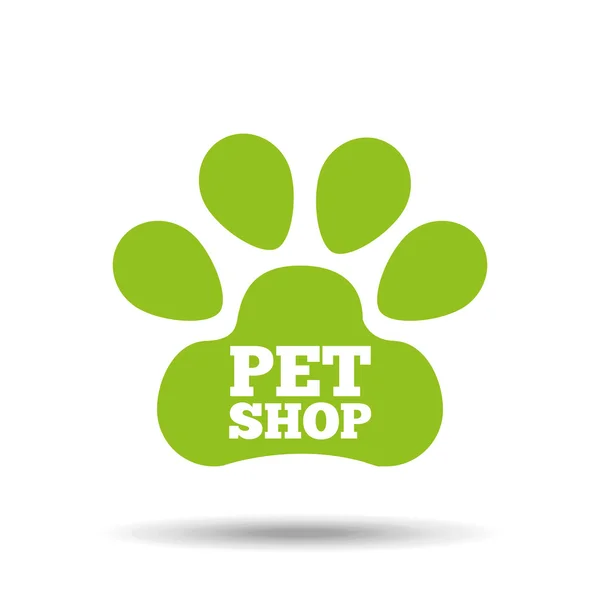 Pet design conceito cuidado — Vetor de Stock