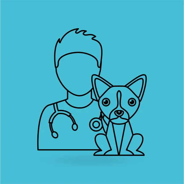 ペットの世話の概念設計 — ストックベクタ