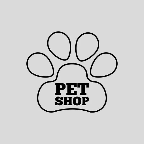 Pet design conceito cuidado — Vetor de Stock