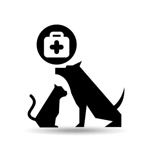 Pet design concetto di cura — Vettoriale Stock