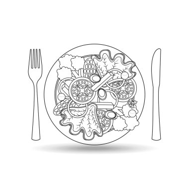 menü lezzetli yiyecek tasarımı