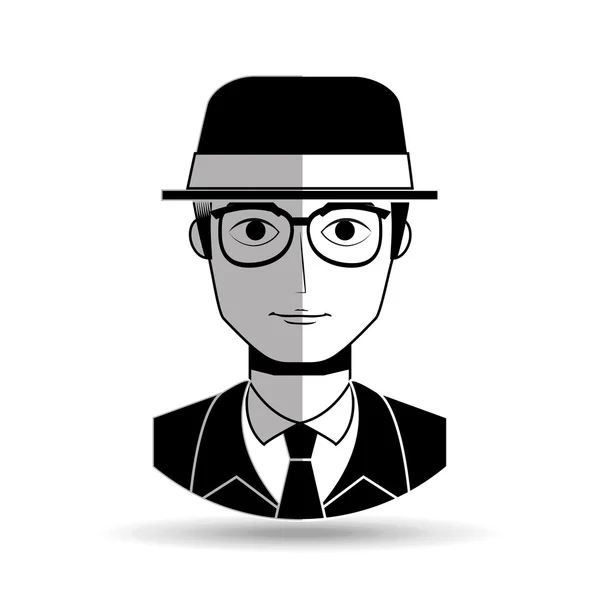 Gentleman avatar design — Stock Vector