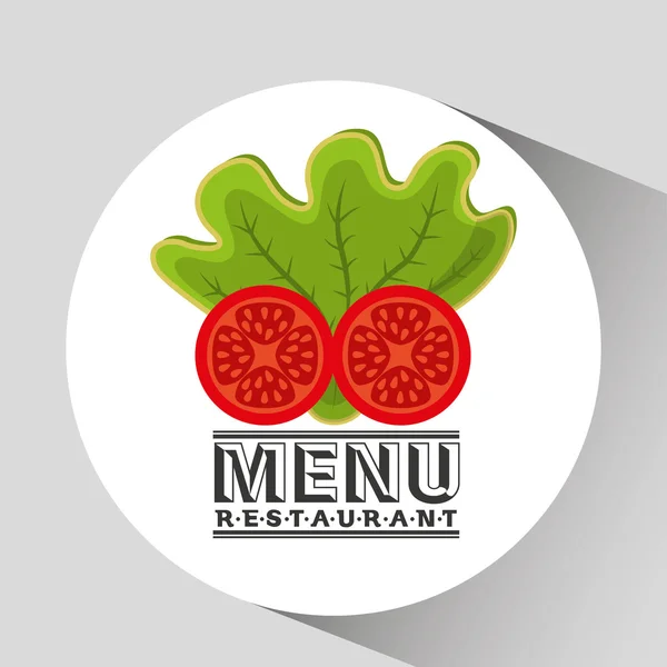 Menu heerlijk eten ontwerp — Stockvector