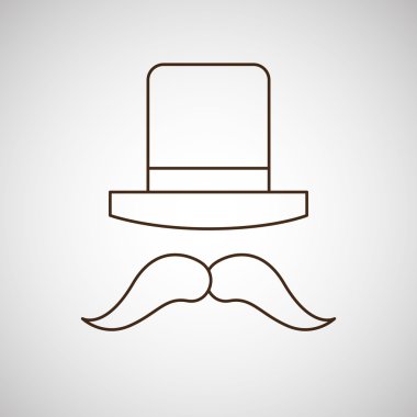 Retro parti simgesi tasarım