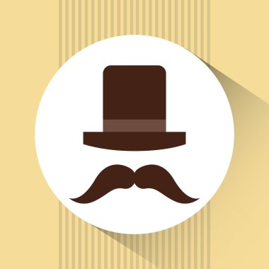 Retro parti simgesi tasarım