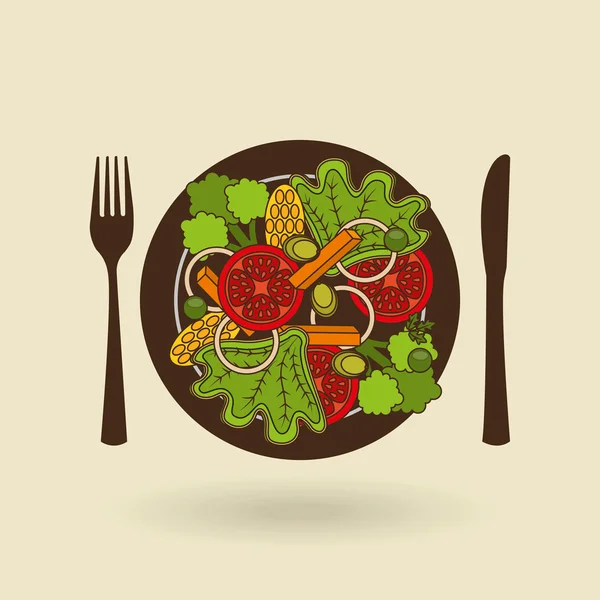 Menu délicieux design des aliments — Image vectorielle