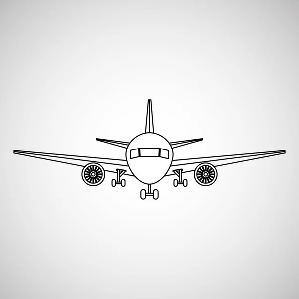 Design de ícone de avião —  Vetores de Stock