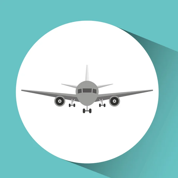 Diseño de iconos de avión — Vector de stock