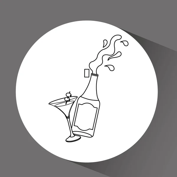 Retro party icon design — Stock Vector