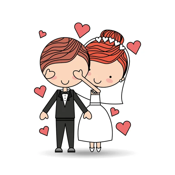 Diseño de relaciones de pareja — Vector de stock