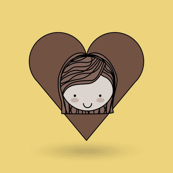 Diseño de tarjeta de amor — Vector de stock